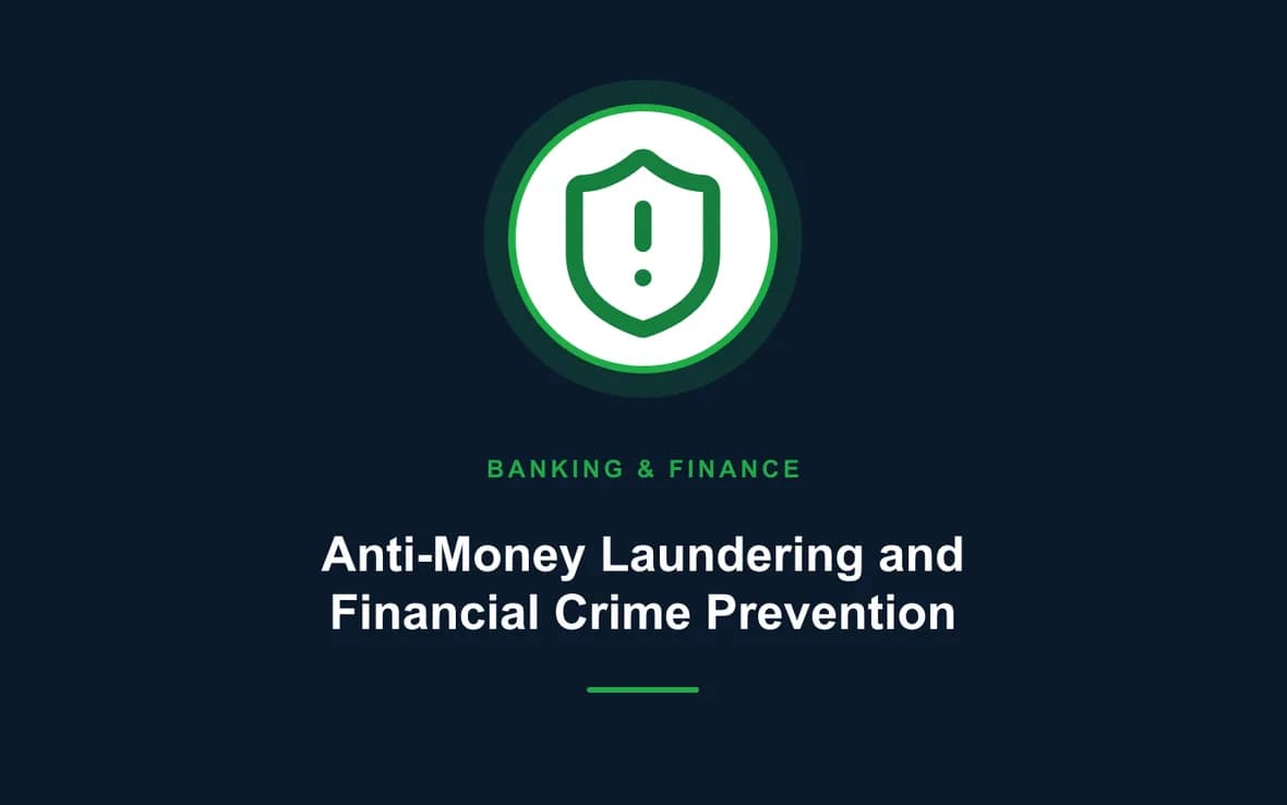 Anti-Money Laundering and Financial Crime Prevention — Banking, Accounting and Financial Management training course