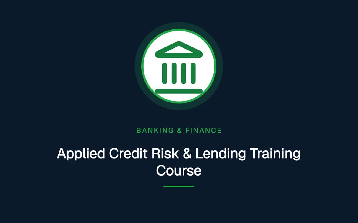 Applied Credit Risk & Lending Training Course — Banking, Accounting and Financial Management training course
