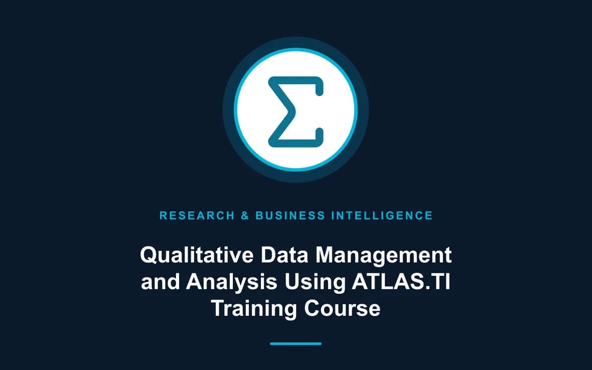 Qualitative Data Management and Analysis Using ATLAS.TI Training Course — Research, Data Management and Business Intelligence training course