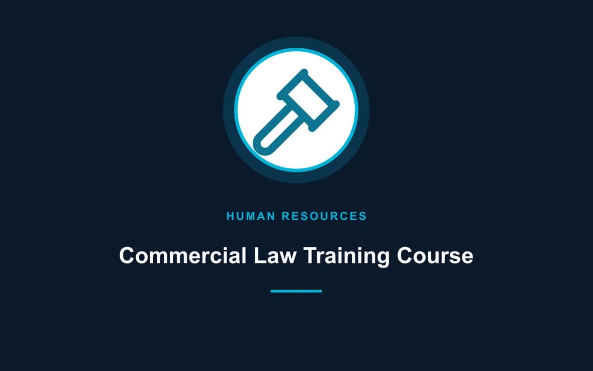 Commercial Law Training Course — Human Resource (HR) Management training course