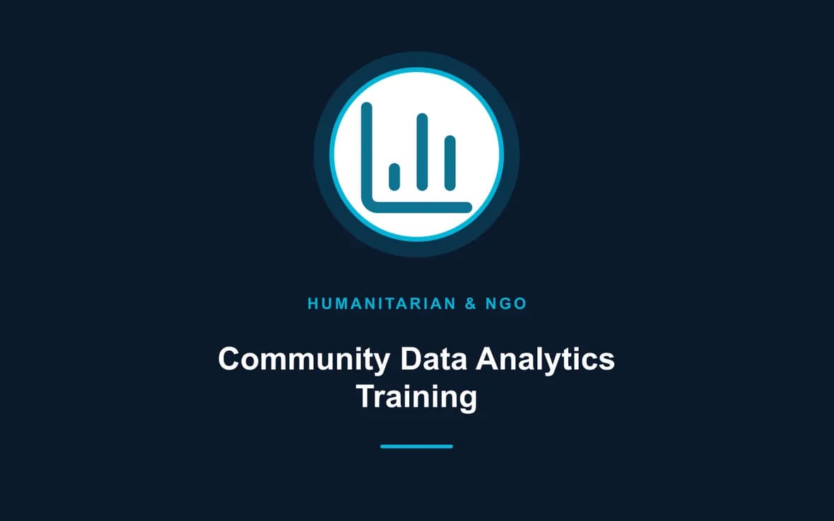 Community Data Analytics Training — Humanitarian and NGOs Management training course