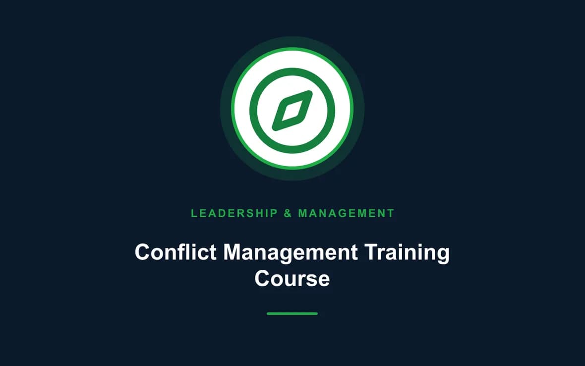 Conflict Management Training Course — Leadership and Management Skills training course