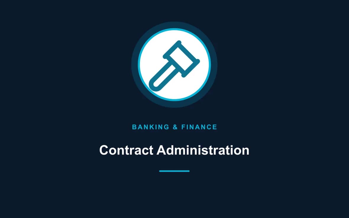 Contract Administration — Banking, Accounting and Financial Management training course
