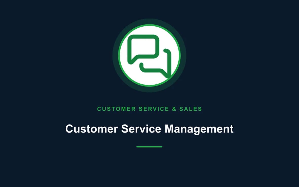 Customer Service Management — Customer Service, Sales and Marketing training course