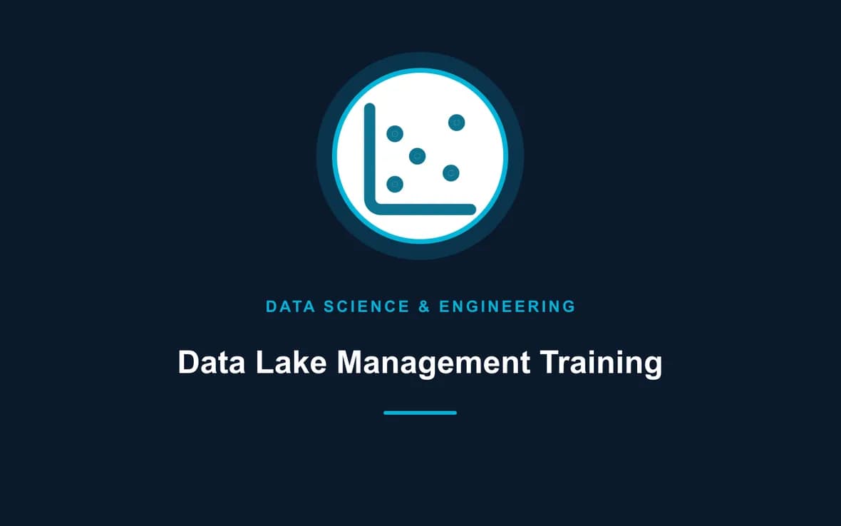 Data Lake Management Training — Big Data Analytics, Data Science and Data Engineering training course