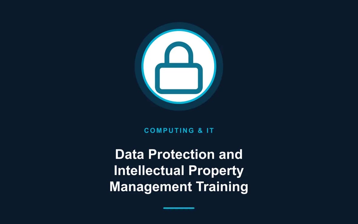 Data Protection and Intellectual Property Management Training — Computing and Information Technology training course