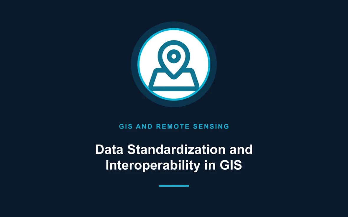Data Standardization and Interoperability in GIS — GIS and Remote Sensing training course
