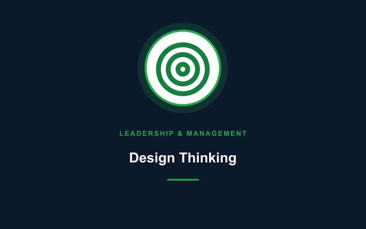 Design Thinking — Leadership and Management Skills training course