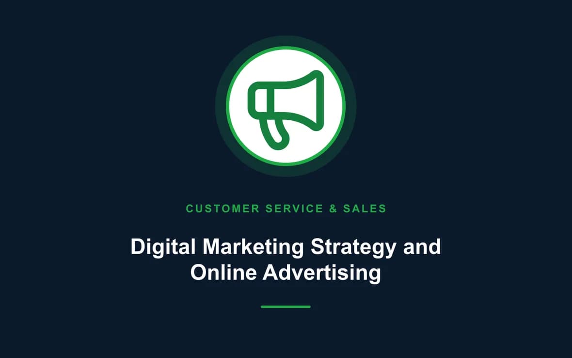 Digital Marketing Strategy and Online Advertising — Customer Service, Sales and Marketing training course