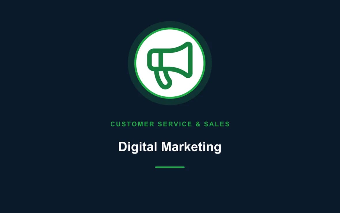 Digital Marketing — Customer Service, Sales and Marketing training course