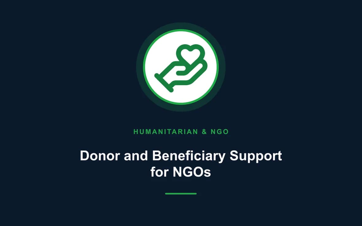 Donor and Beneficiary Support for NGOs — Humanitarian and NGOs Management training course
