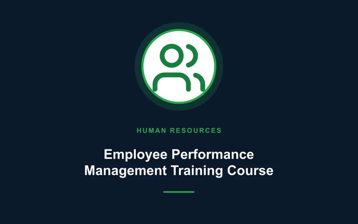 Employee Performance Management Training Course — Human Resource (HR) Management training course