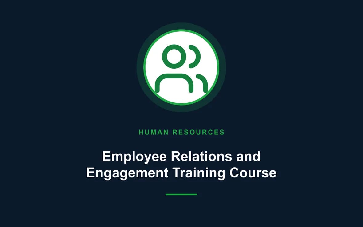 Employee Relations and Engagement Training Course — Human Resource (HR) Management training course