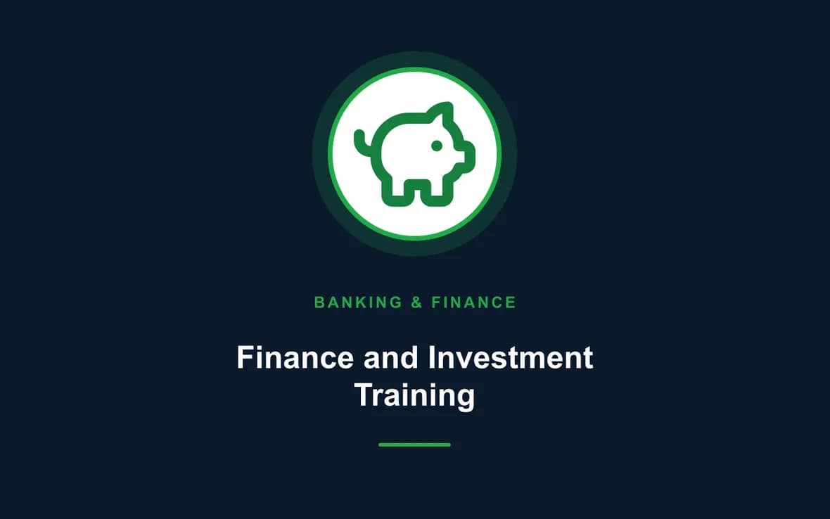 Finance and Investment Training — Banking, Accounting and Financial Management training course