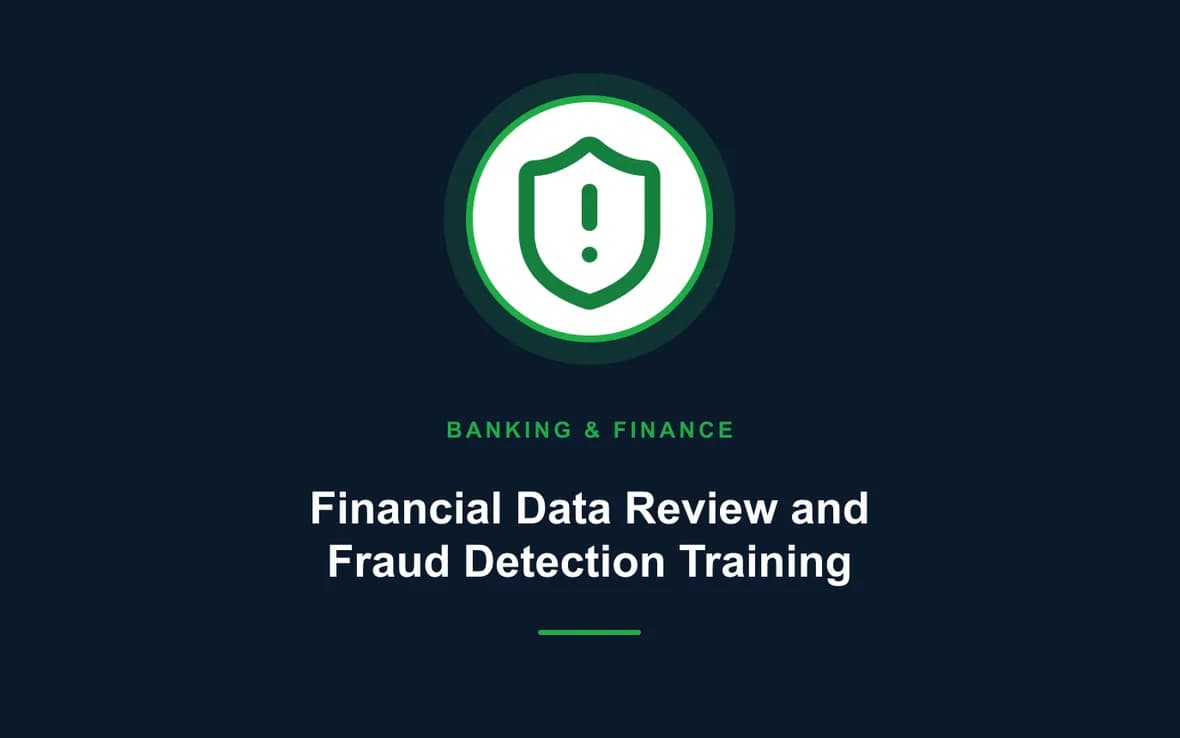 Financial Data Review and Fraud Detection Training — Banking, Accounting and Financial Management training course