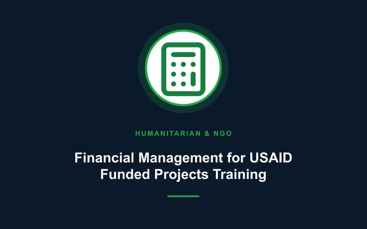 Financial Management for USAID Funded Projects Training — Humanitarian and NGOs Management training course