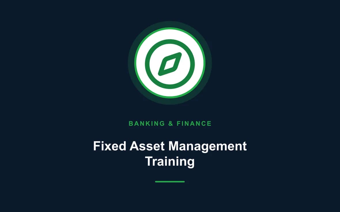 Fixed Asset Management Training — Banking, Accounting and Financial Management training course