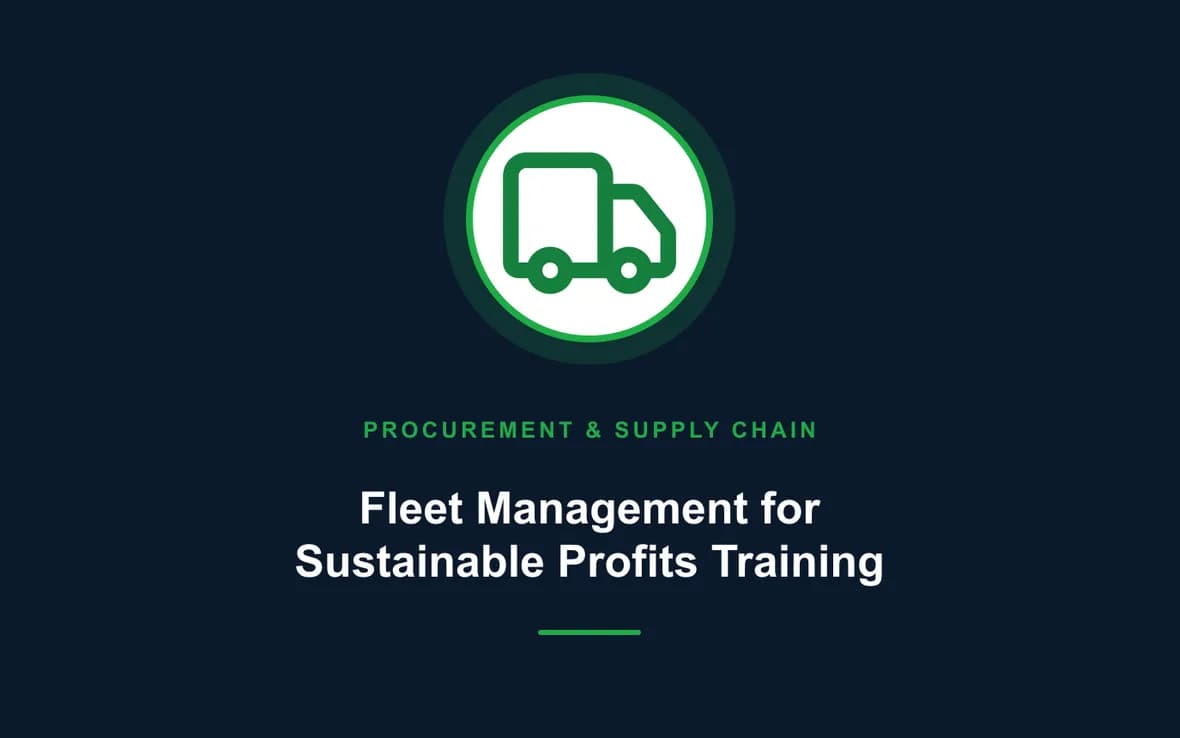 Fleet Management for Sustainable Profits Training — Procurement, Logistics and Supply Chain Management training course