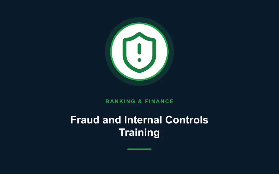 Fraud and Internal Controls Training — Banking, Accounting and Financial Management training course