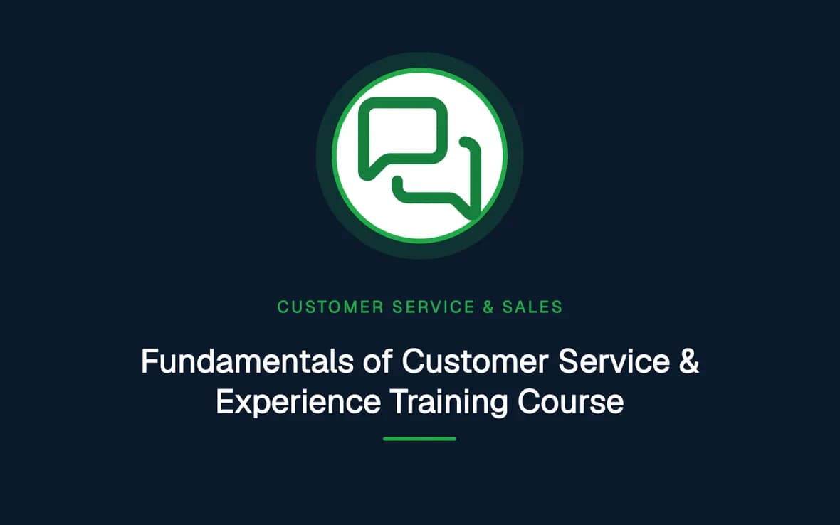 Fundamentals of Customer Service & Experience Training Course — Customer Service, Sales and Marketing training course