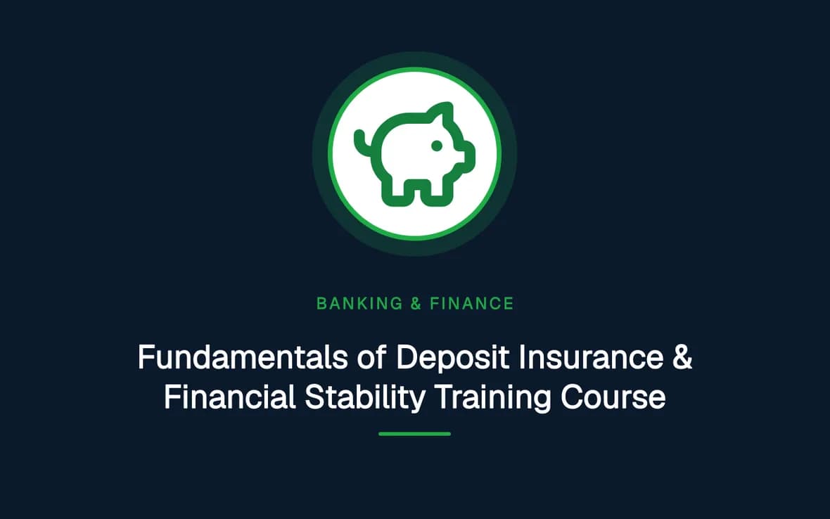 Fundamentals of Deposit Insurance & Financial Stability Training Course — Banking, Accounting and Financial Management training course