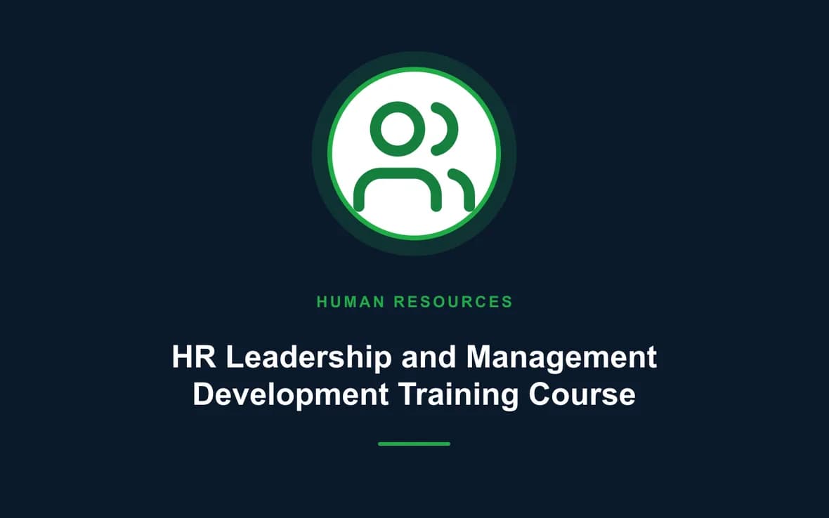 HR Leadership and Management Development Training Course — Human Resource (HR) Management training course