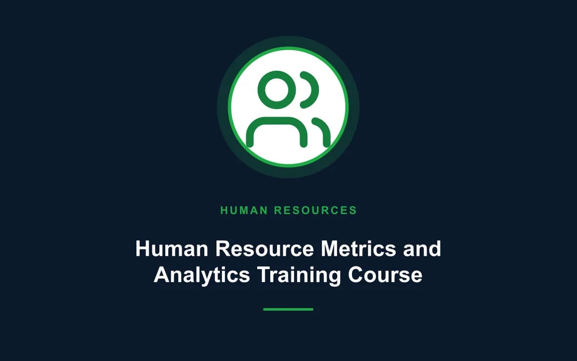 Human Resource Metrics and Analytics Training Course — Human Resource (HR) Management training course