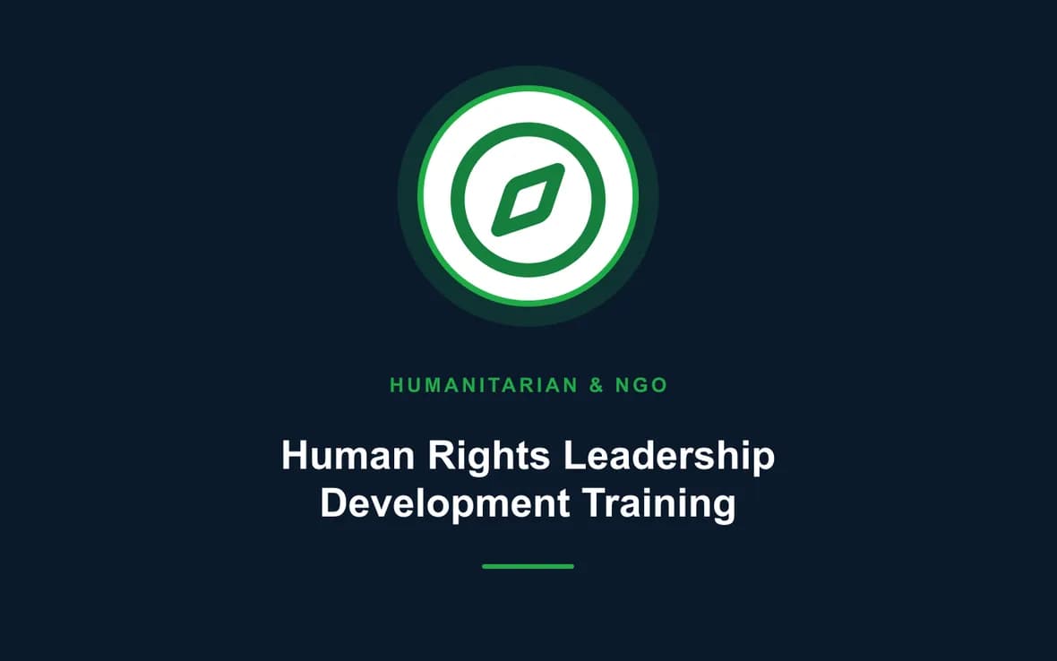 Human Rights Leadership Development Training — Humanitarian and NGOs Management training course