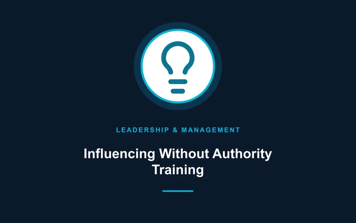 Influencing Without Authority Training — Leadership and Management Skills training course