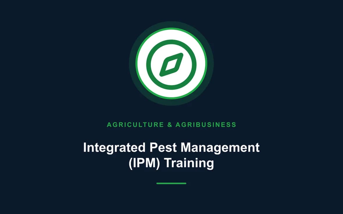 Integrated Pest Management (IPM) Training — Agriculture and Agribusiness Sustainability training course