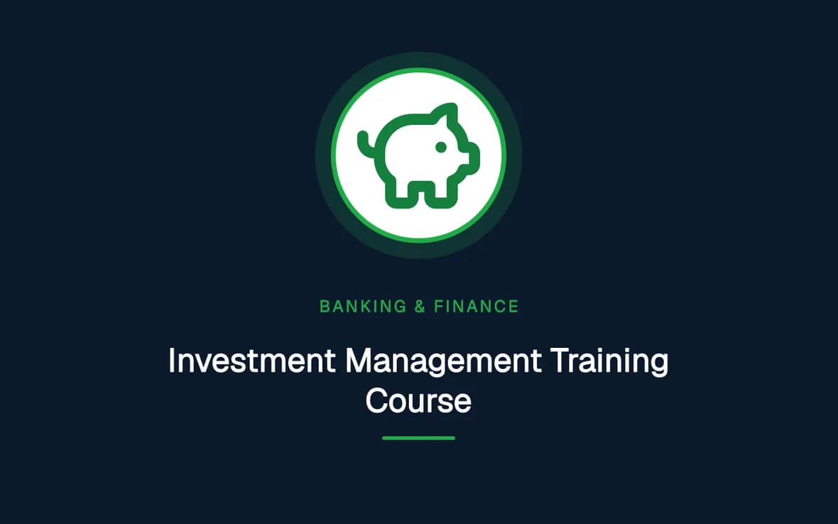 Investment Management Training Course — Banking, Accounting and Financial Management training course