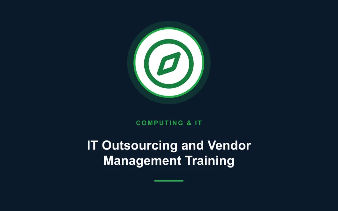 IT Outsourcing and Vendor Management Training — Computing and Information Technology training course