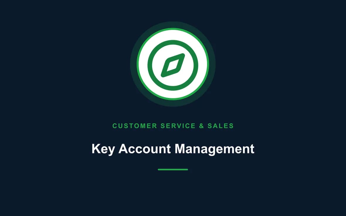 Key Account Management — Customer Service, Sales and Marketing training course