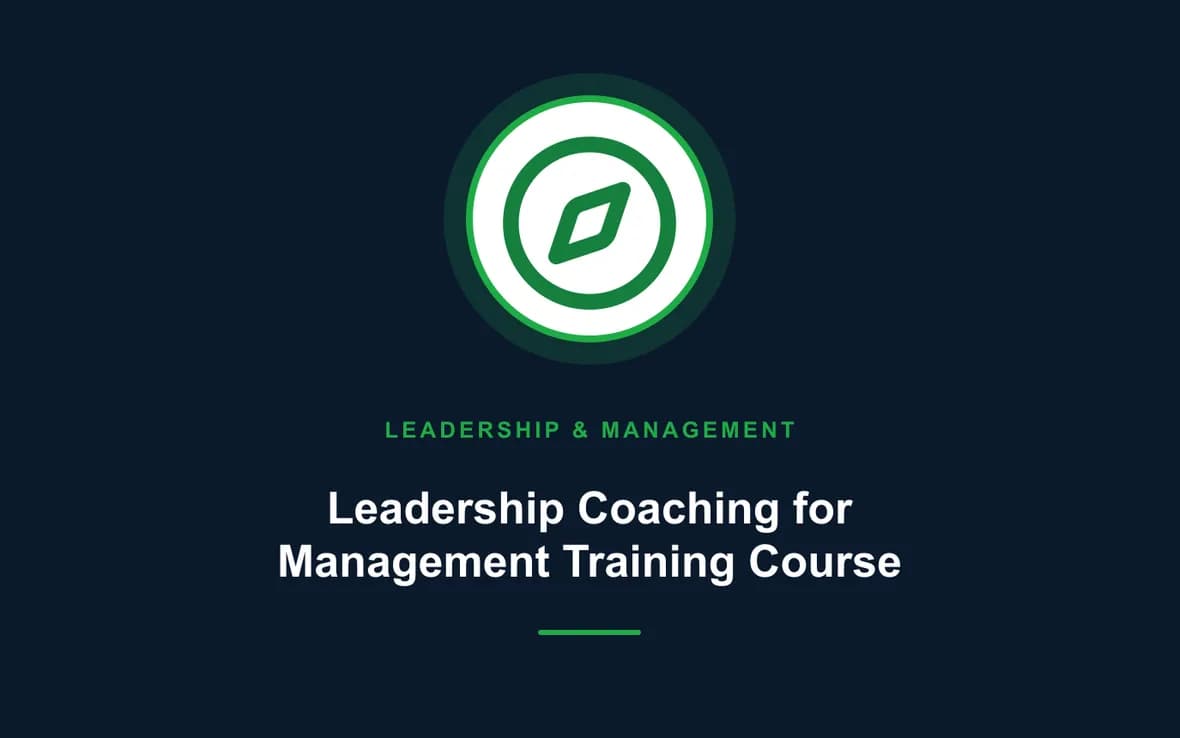 Leadership Coaching for Management Training Course — Leadership and Management Skills training course
