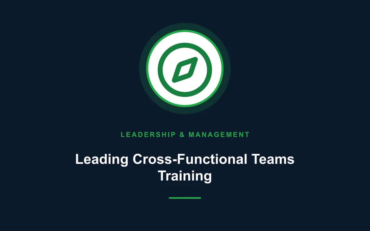 Leading Cross-Functional Teams Training — Leadership and Management Skills training course