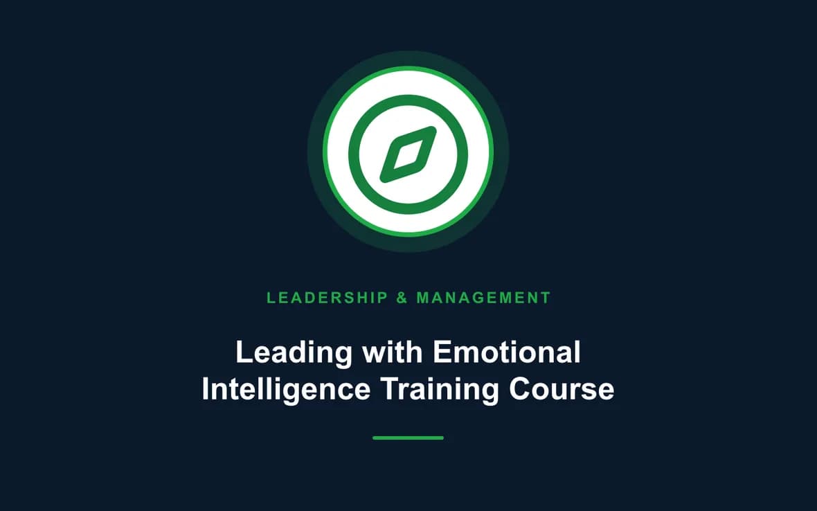 Leading with Emotional Intelligence Training Course — Leadership and Management Skills training course