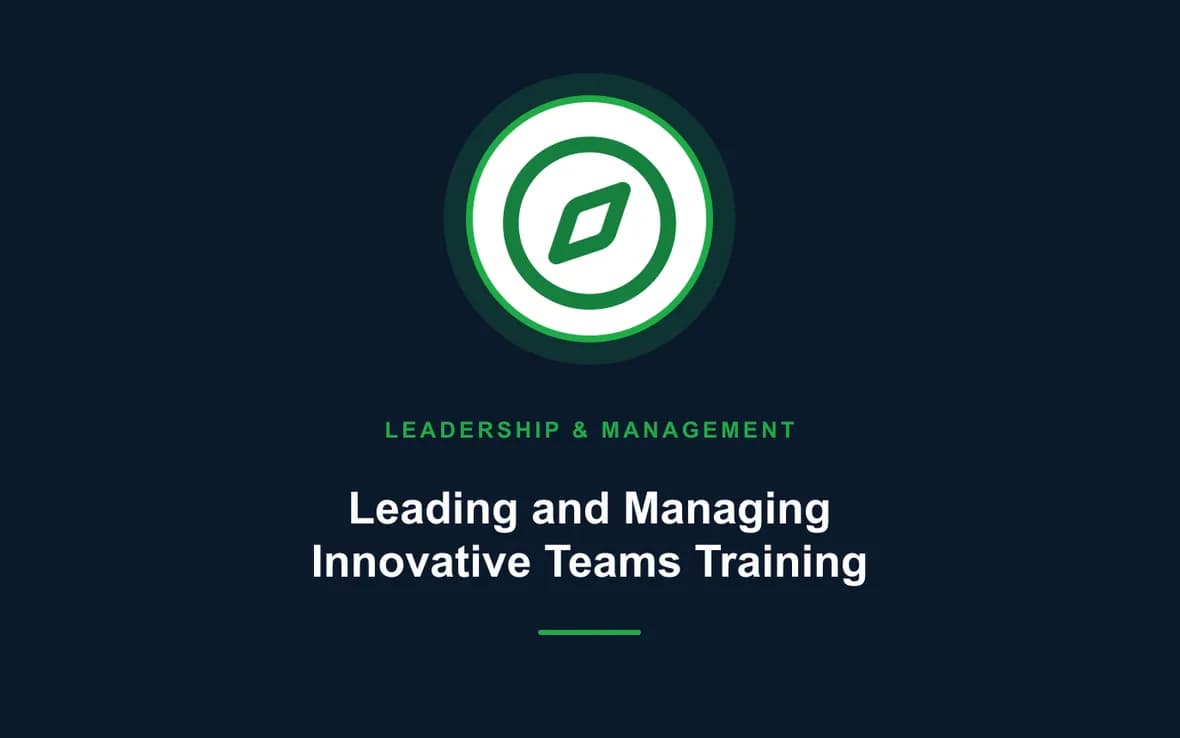 Leading and Managing Innovative Teams Training — Leadership and Management Skills training course
