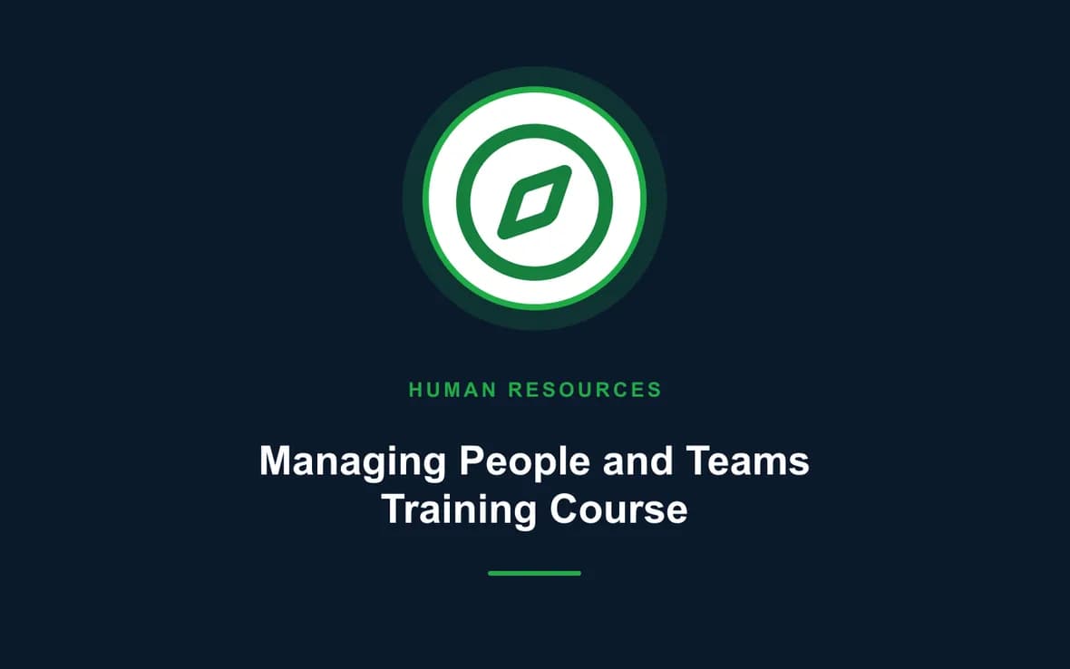 Managing People and Teams Training Course — Human Resource (HR) Management training course