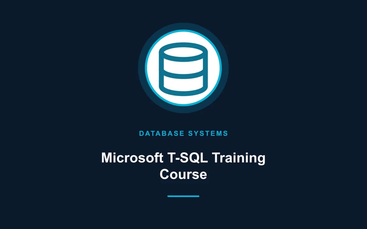 Microsoft T-SQL Training Course — Database Management Systems training course