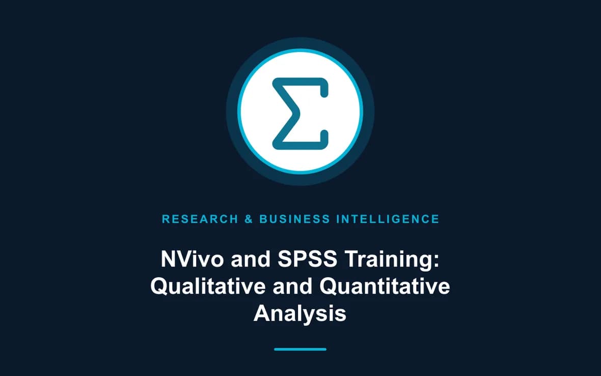 NVivo and SPSS Training: Qualitative and Quantitative Analysis — Research, Data Management and Business Intelligence training course