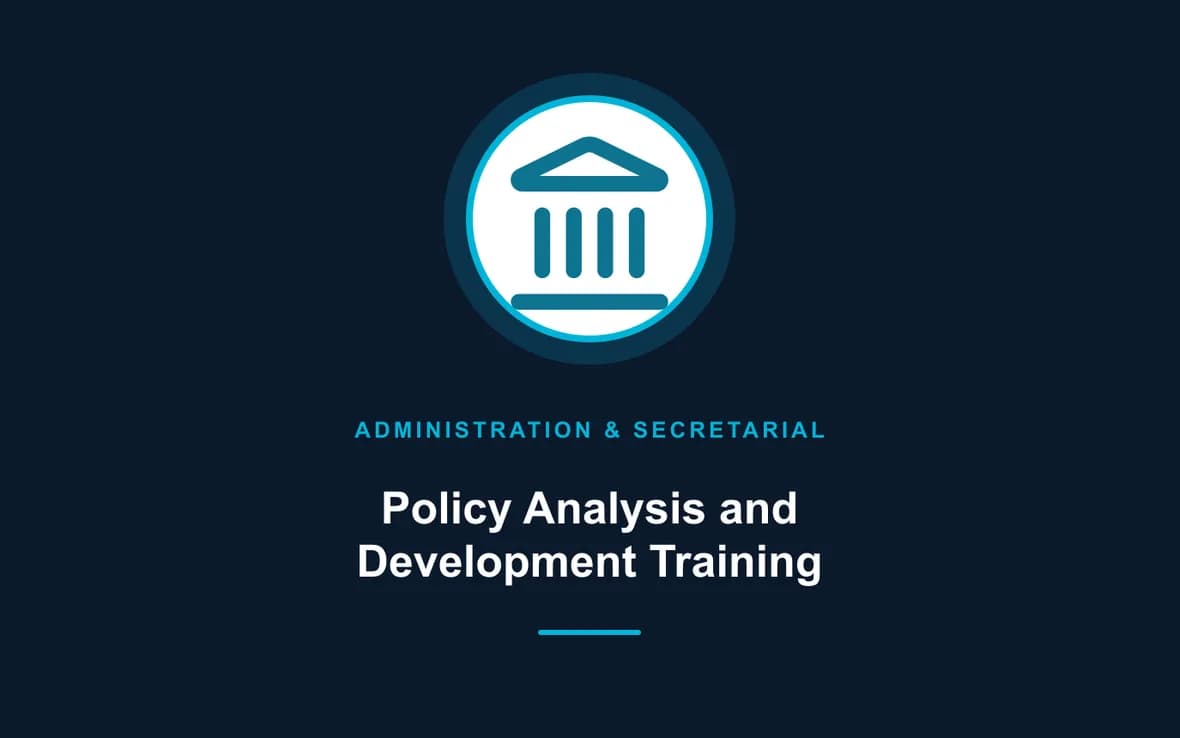 Policy Analysis and Development Training — Administration and Secretarial Management training course
