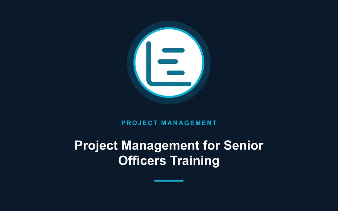 Project Management for Senior Officers Training — Program and Project Management training course
