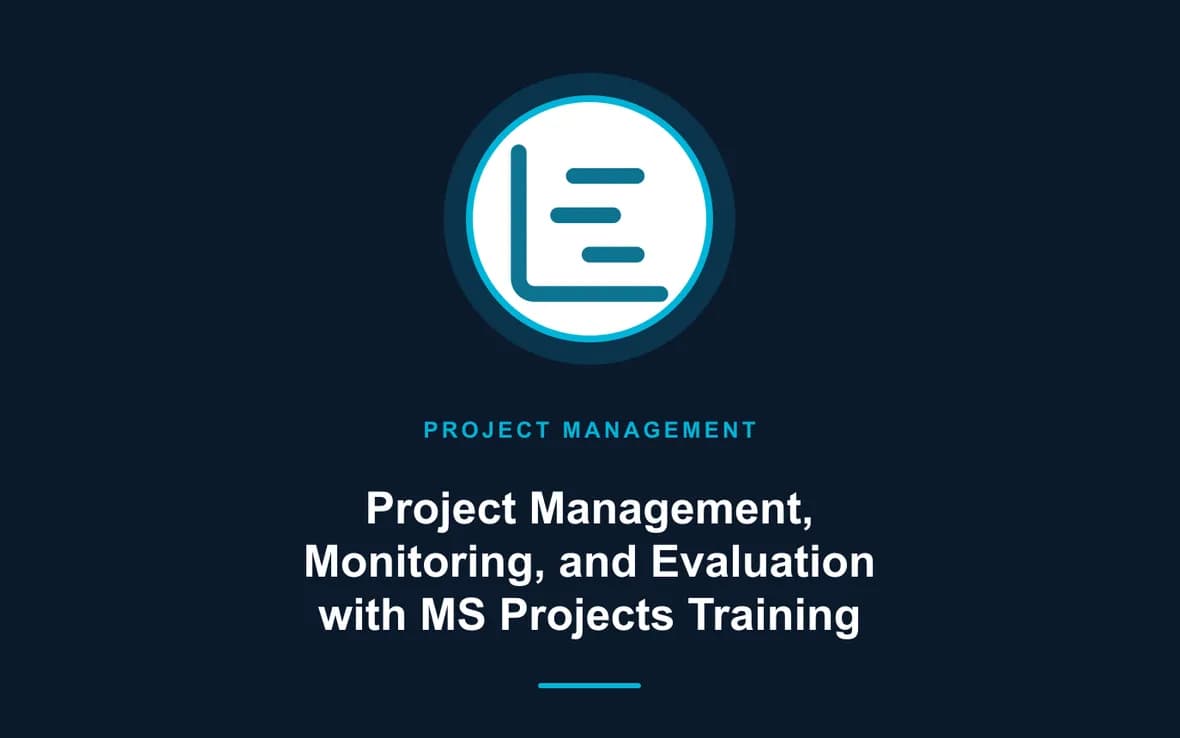 Project Management, Monitoring, and Evaluation with MS Projects Training — Program and Project Management training course