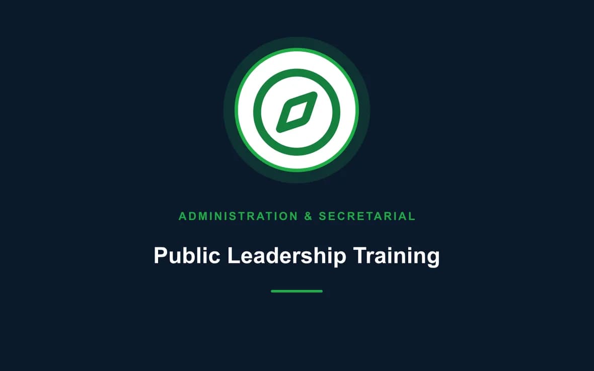 Public Leadership Training — Administration and Secretarial Management training course