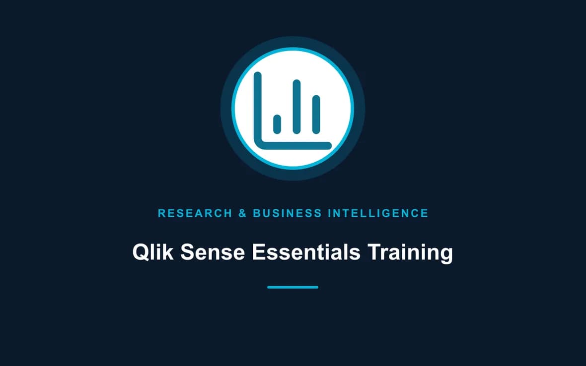 Qlik Sense Essentials Training — Research, Data Management and Business Intelligence training course
