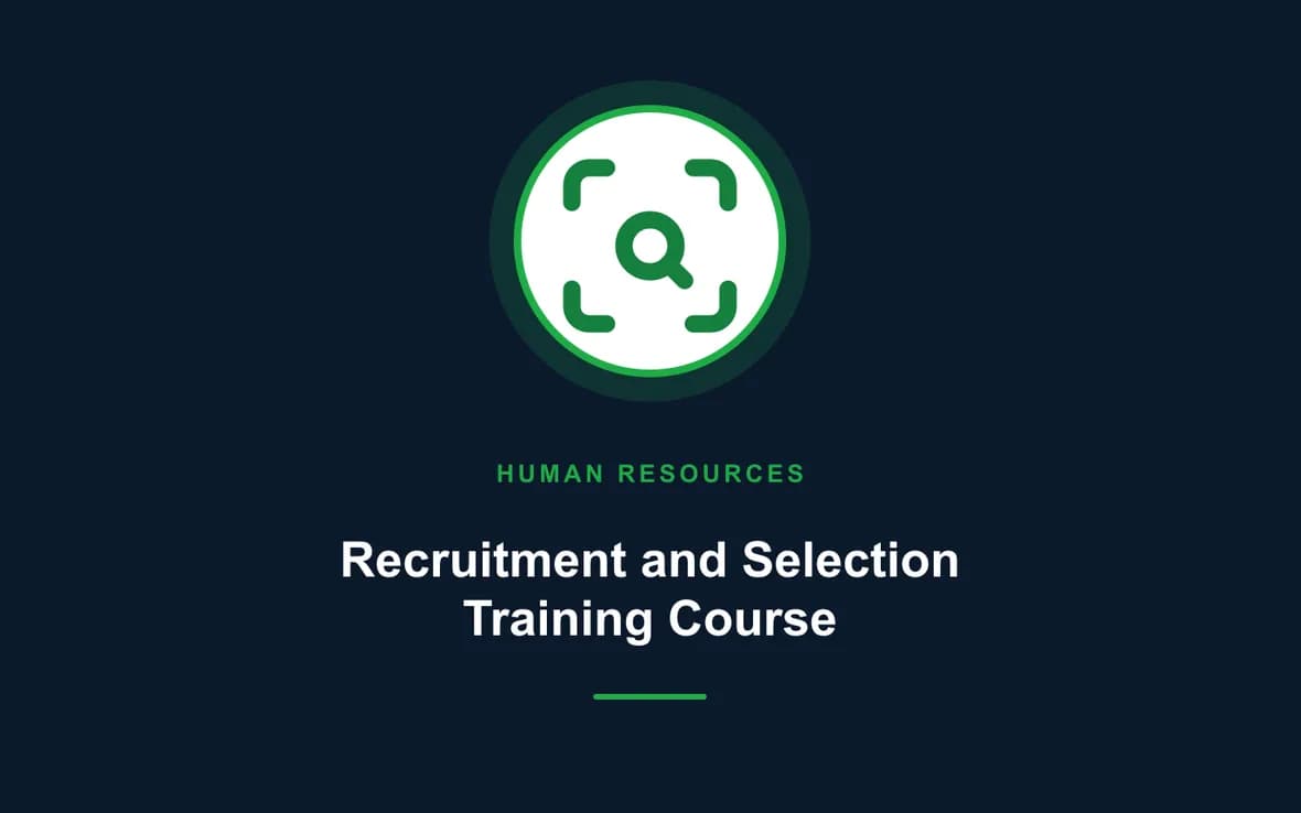 Recruitment and Selection Training Course — Human Resource (HR) Management training course