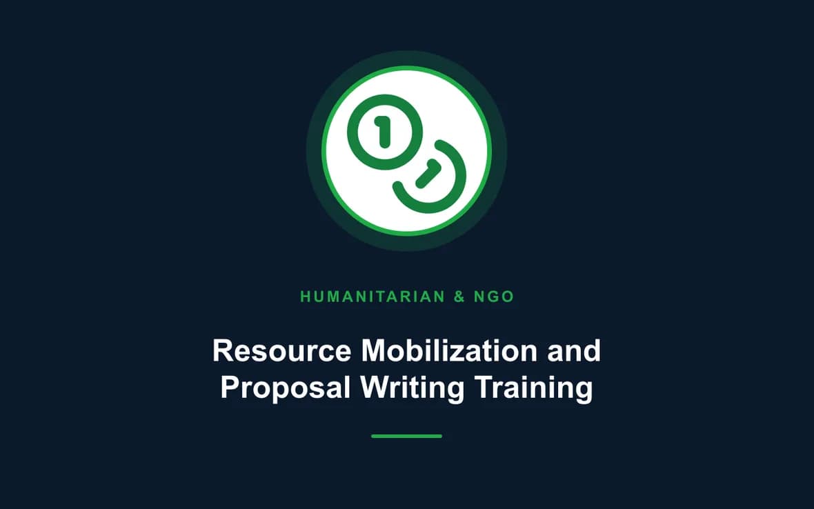 Resource Mobilization and Proposal Writing Training — Humanitarian and NGOs Management training course