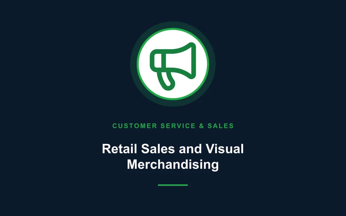 Retail Sales and Visual Merchandising — Customer Service, Sales and Marketing training course