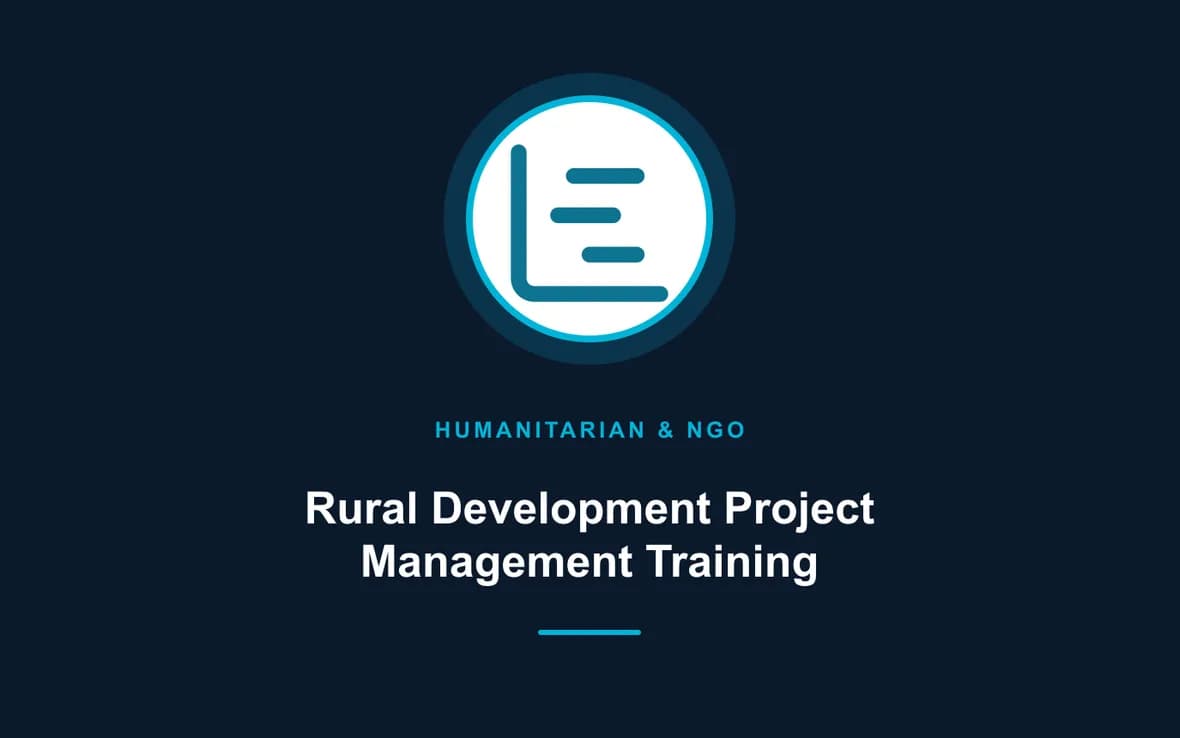 Rural Development Project Management Training — Humanitarian and NGOs Management training course