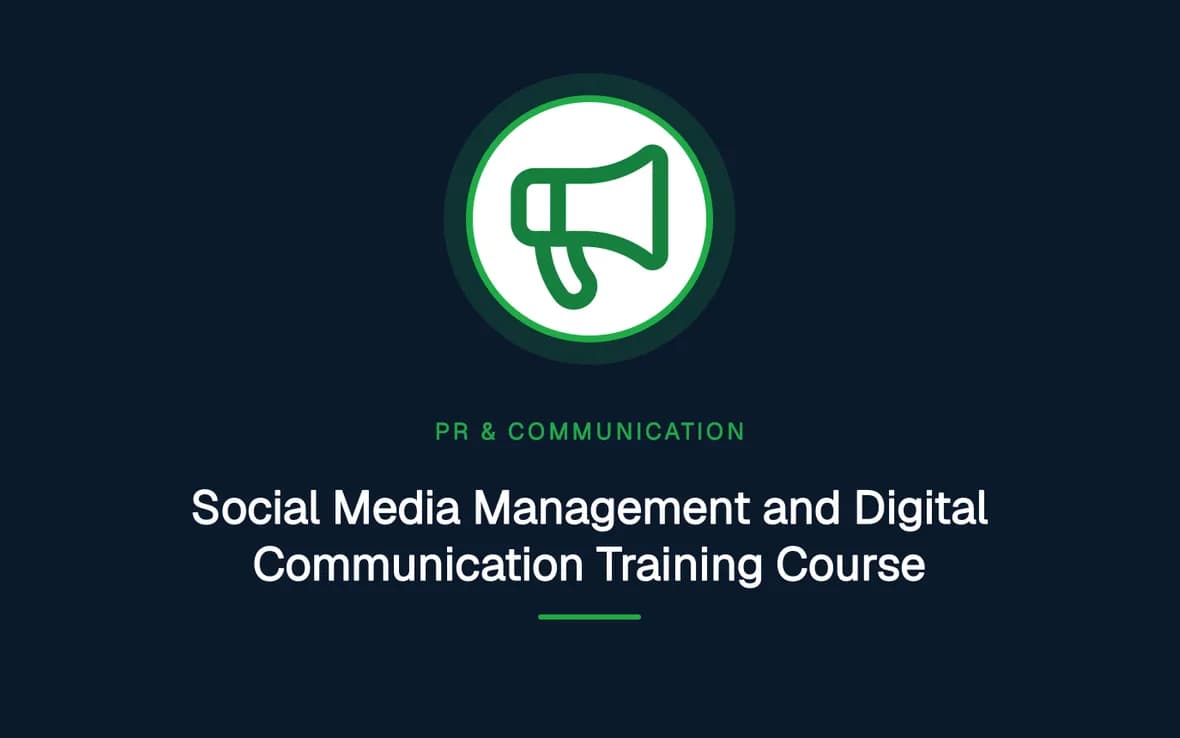 Social Media Management and Digital Communication Training Course — PR, Communication and Languages training course